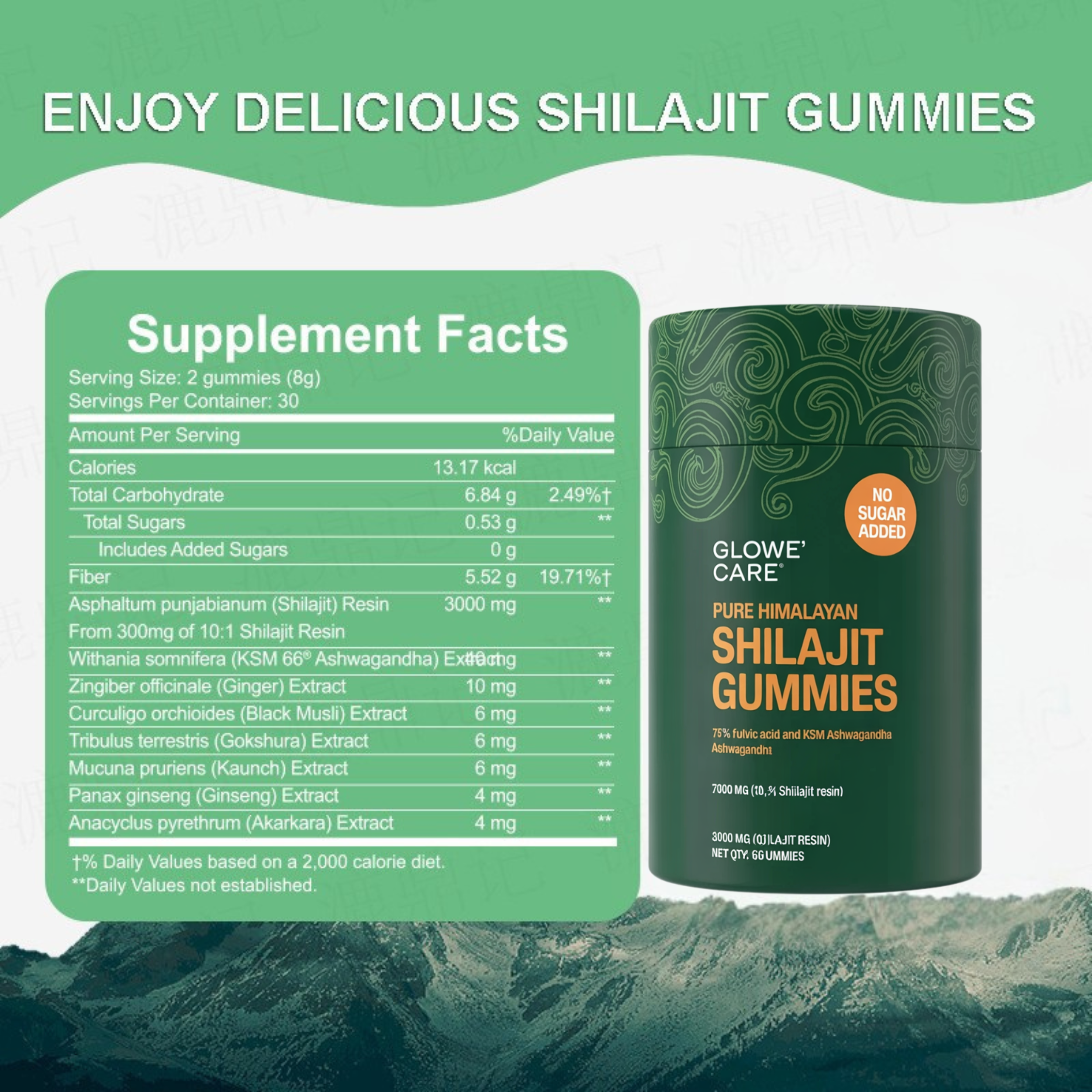 Glowe' Care Alpha shilajit gummies